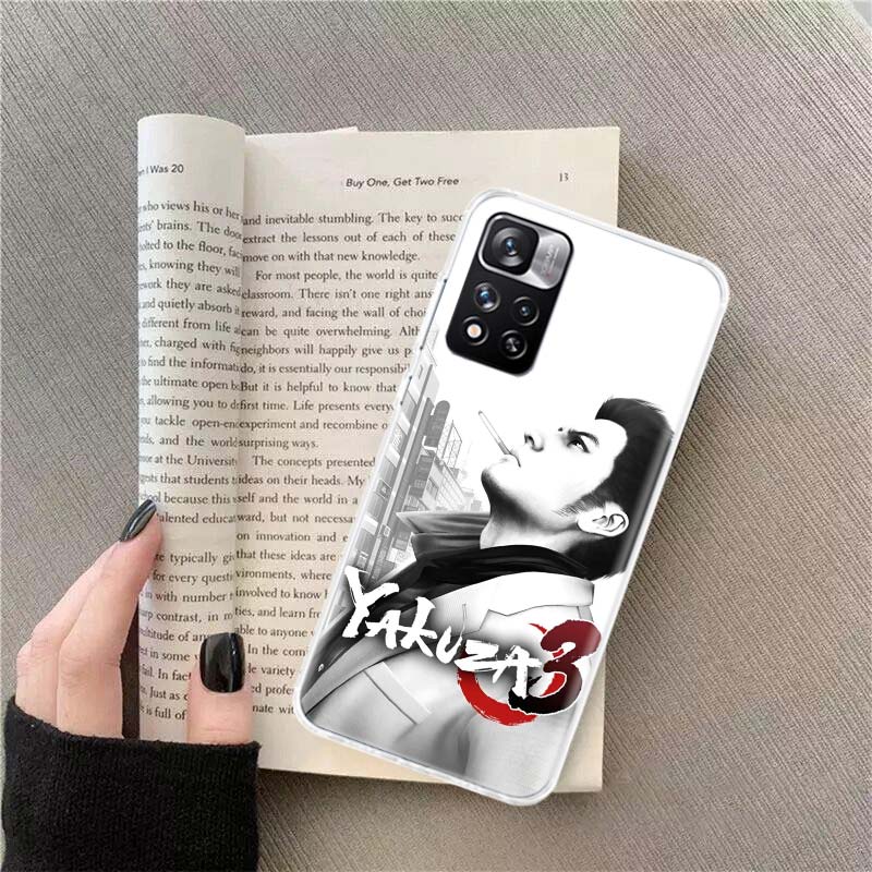 Yakuza 0 Game Phone Case For Redmi Note 13 12 Pro Plus 14 15 Pro 5G 11 11T 11E 11S 10 Pro 10S 9 9S Cover Cell Clear TPU Capa Cas