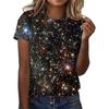 Fashionable Trendy High-quality Colorful Short Sleeved Round Neck T-shirt