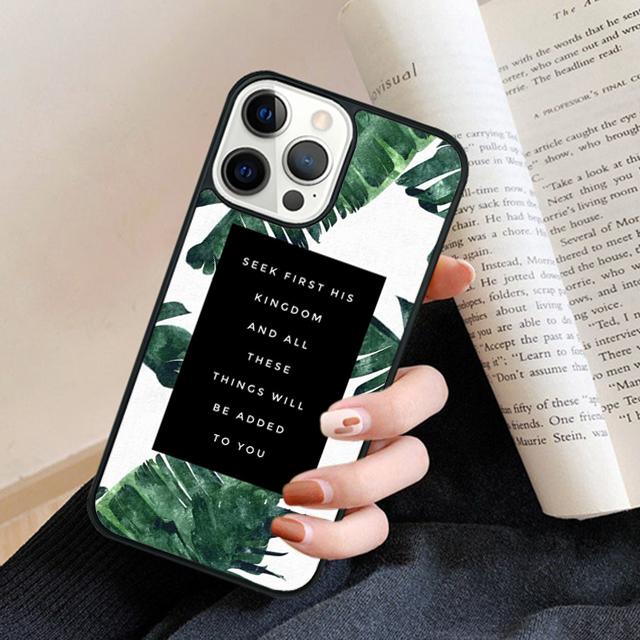 Bible Jesus Christian quotes Phone Case Cover for iPhone 17 Air 16 15 14 13 11 12 Pro Max Plus Fundas Coque