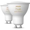 Pack de 2 ampoules LED - PHILIPS HUE - Spot GU10 - Blanc chaud à blanc froid