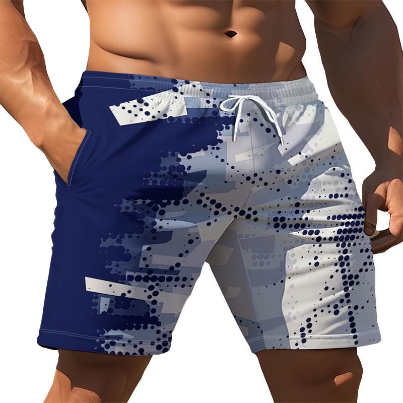 

Мужские летние пляжные шорты повседневные из полиэфирного волокна с 3D цифровой печатью, машинная стирка, быстросохнущие, подходят для пляжных развлечений 2XL