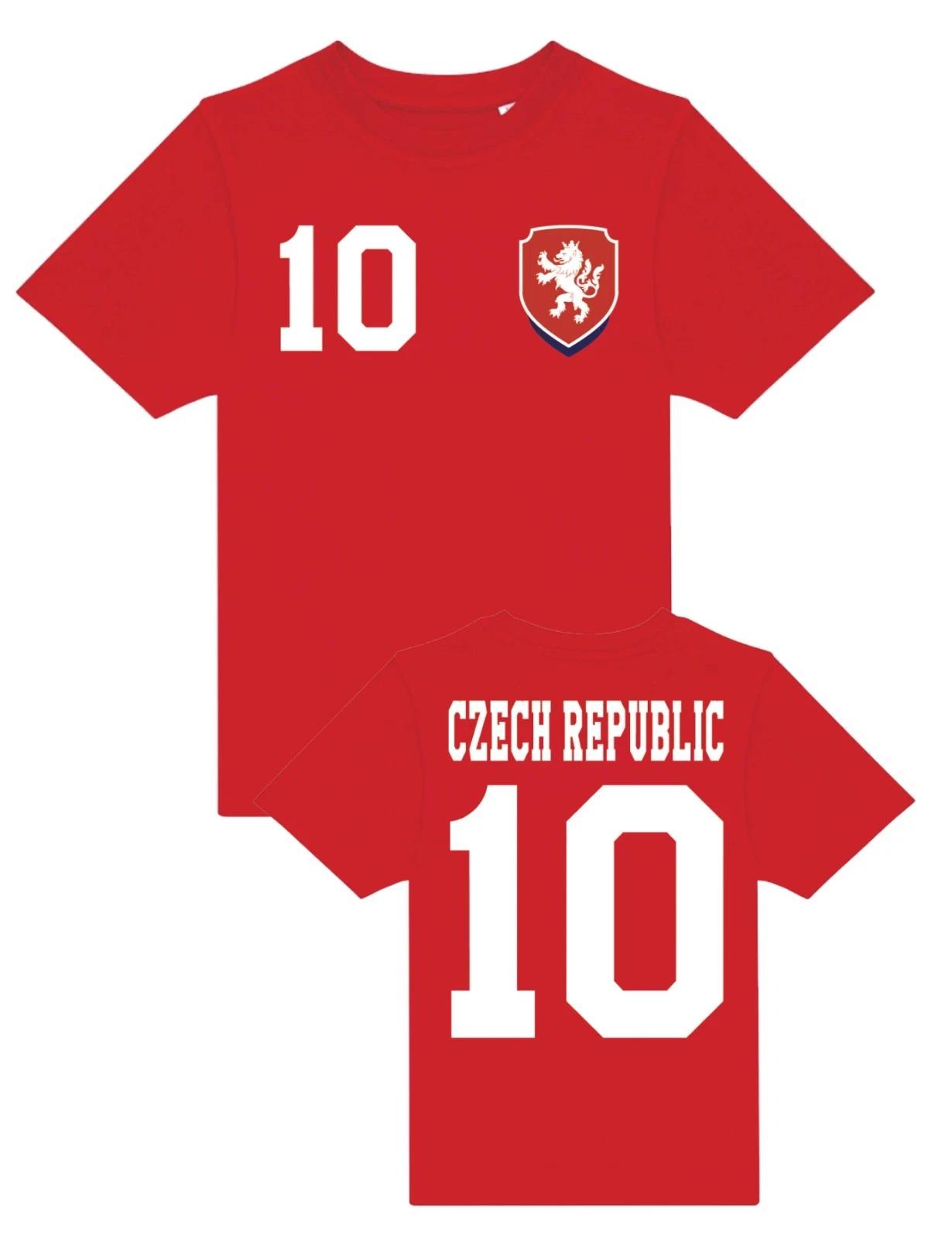 Youth Designz Czech Republic children s T-Shirt with desired name + number jersey World Cup European Championship fun S