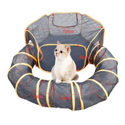 Kedi Tüneli Evcil Hayvan Malzemeleri Taşınabilir Katlanabilir ev hayvanı ürünü Seti Nefes Köpek Kafesi Evcil Hayvan Kanalı Kapalı