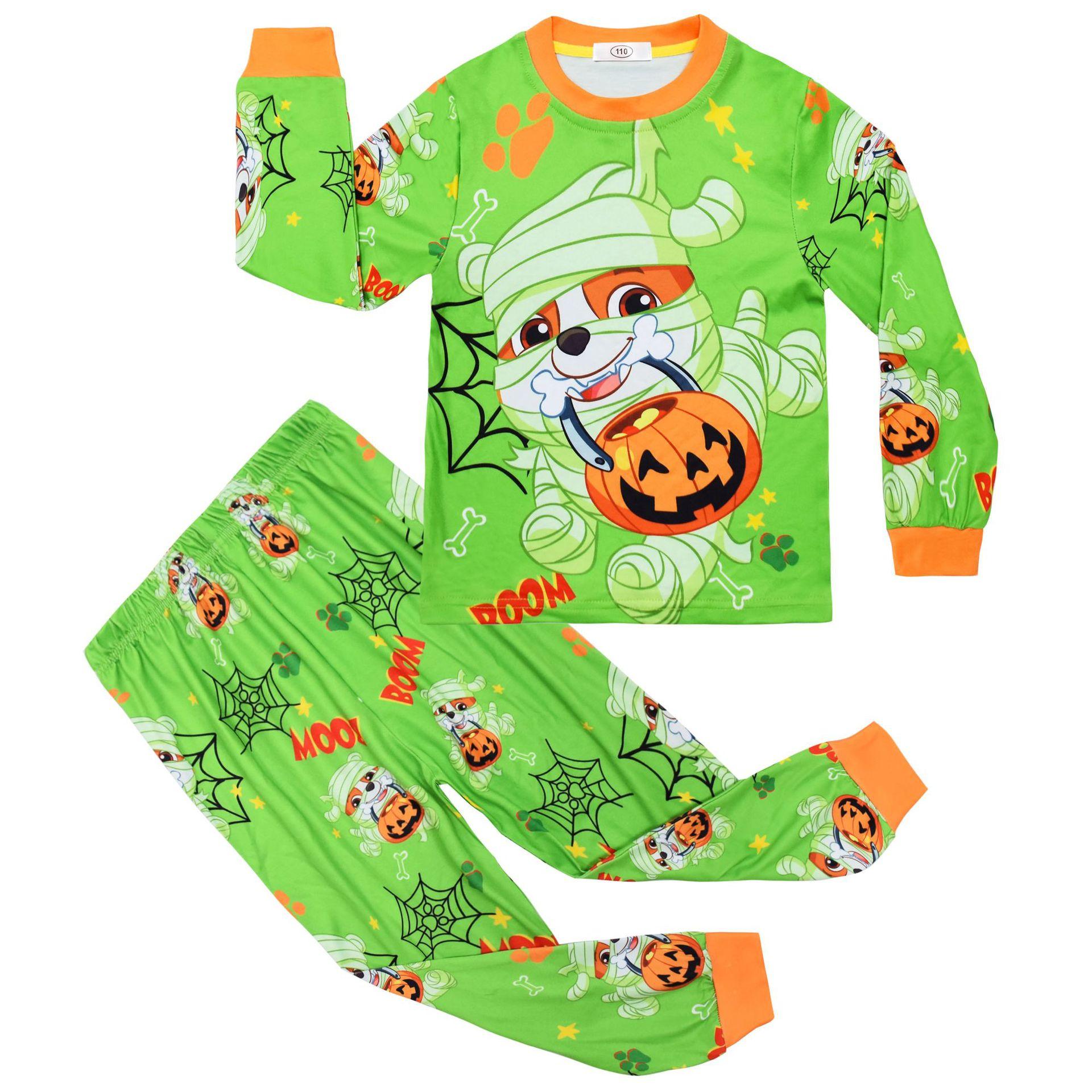 

Long-Sleeved Set, Dog Cartoon, Digital Printing, Middle-Aged And Older Children S Loungewear Long-Sleeved + Trousers Set 7792 100