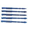 5 Pcs Eccentric Drill Bit 6mm Drilling 14in Hex Shank Tungsten Steel Crooked Drill Bit for Masonry