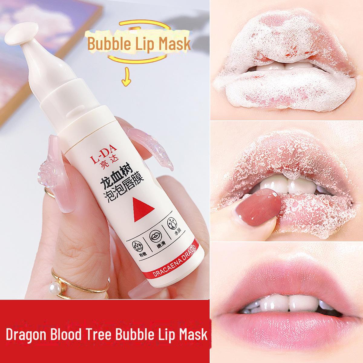 

Маска и масло для губ Dragon Blood Tree Rose Era: Увлажняет, питает и разглаживает морщины губ L-DA Dragon Blood Tree Bubble Lip Mask красный