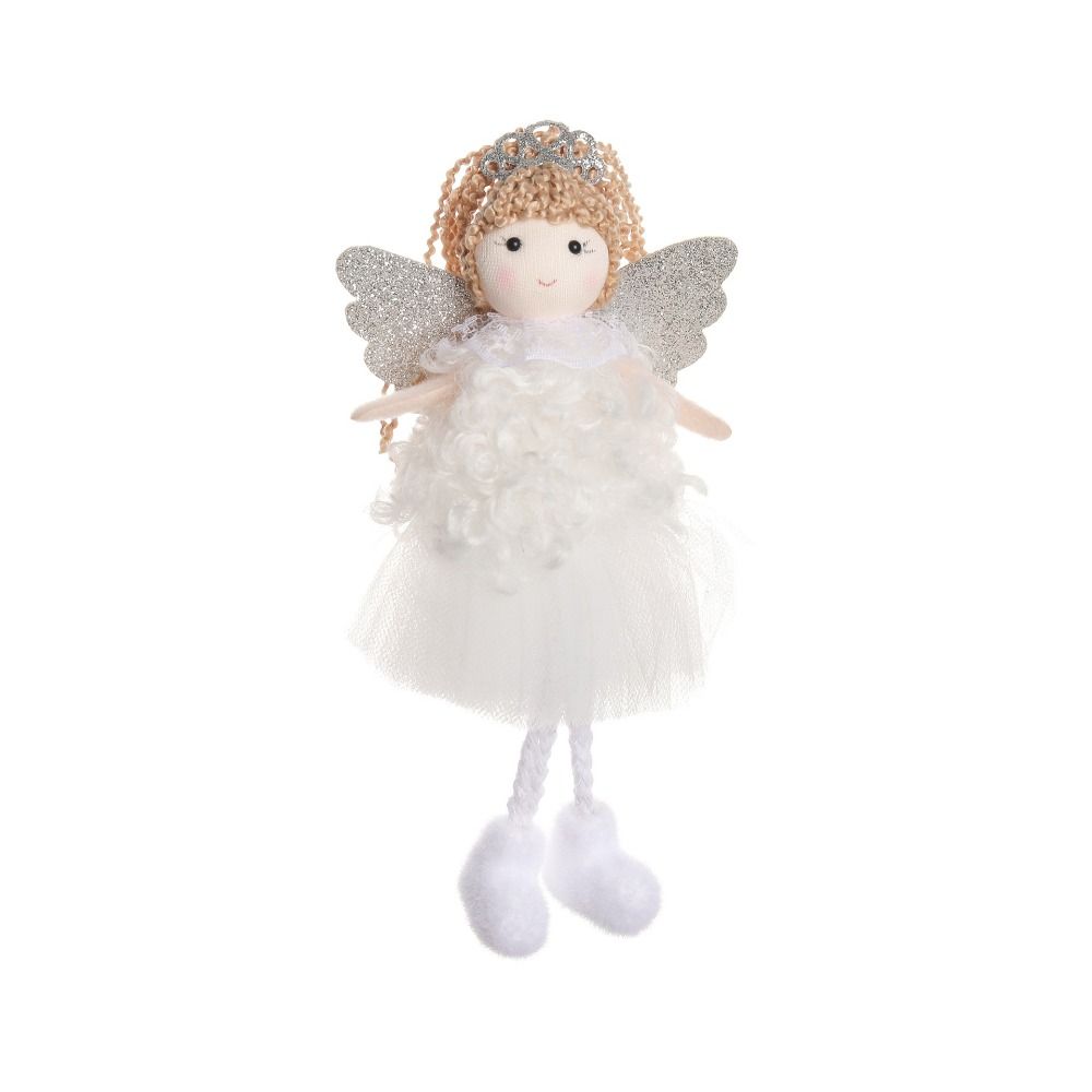 Handmade Christma Doll Ornaments Durable Xmas Angel Ornaments Funny Plush Angel Pendant  Home Decor