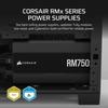 Alimentation PC - CORSAIR - RM750x Shift - 750 Watt - ATX 3.1 - PCIe 5.1 - Cybenetics GOLD Certified - Shifted Modular PSU