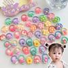 Non-Damaging High-Elastic Hair Ties: Gentle Rubber Bands for Kids' Hairstyles
