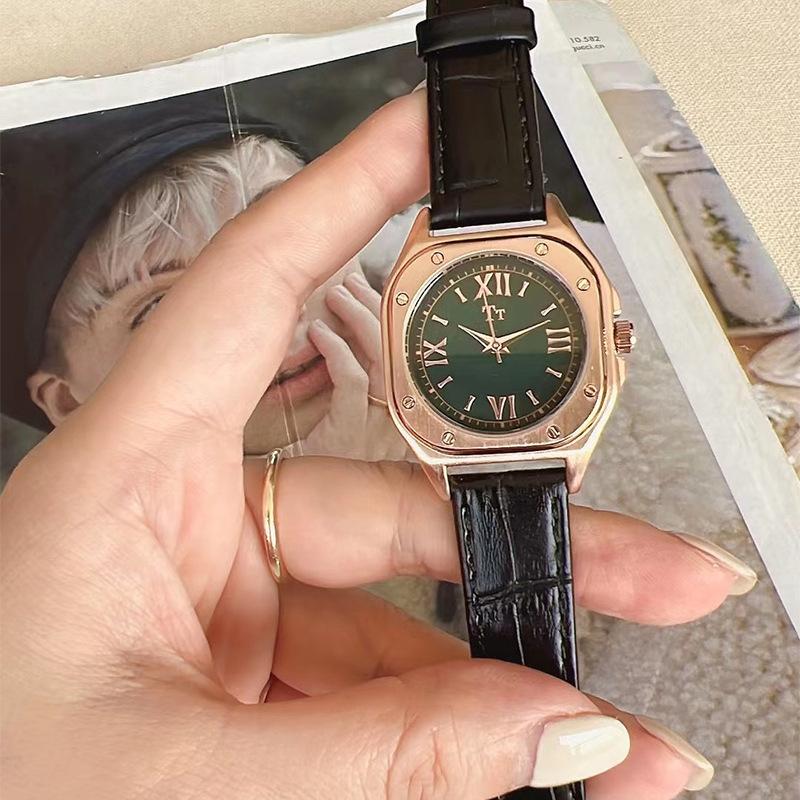 Tianta Square Belt Watch Women'S Niche Light Luxury Simple Roman Character Watch Fashion Casual Quartz Women'S Watch