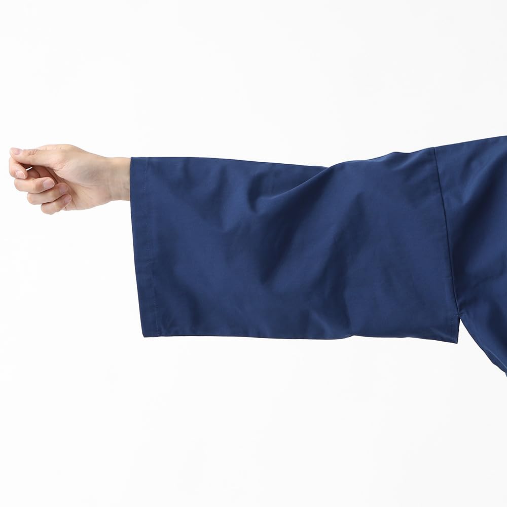 TC Tetron Cotton Work Plus Solid Navy Size 3L TAYU-TAFU Men's Samue, Wrinkle-Resistant Clothes, Year-Round Wear, Loungewear, Sizes, Color, Blue,