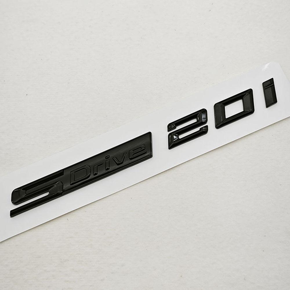 

3D ABS Car Styling Logo sDrive 20i 20d Emblem Badge Sticker For BMW X1 X2 X3 Z4 Trunk Fender Decal Gloss Black Silver Accessorie