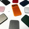 INS Unique Creativity for RIMOWA Business Luggage Case for IPhone 17 Pro Max 16 15 14 13 3D Corrugated Stripe Stylish Aluminum Alloy Anti-drop Cover