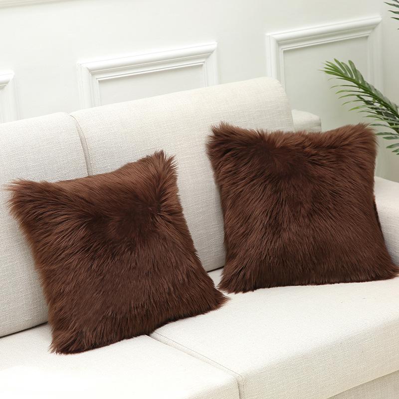 Hot Home Ins Nordic Imitation Wool Plush Sofa Pillow Case Pillow Case