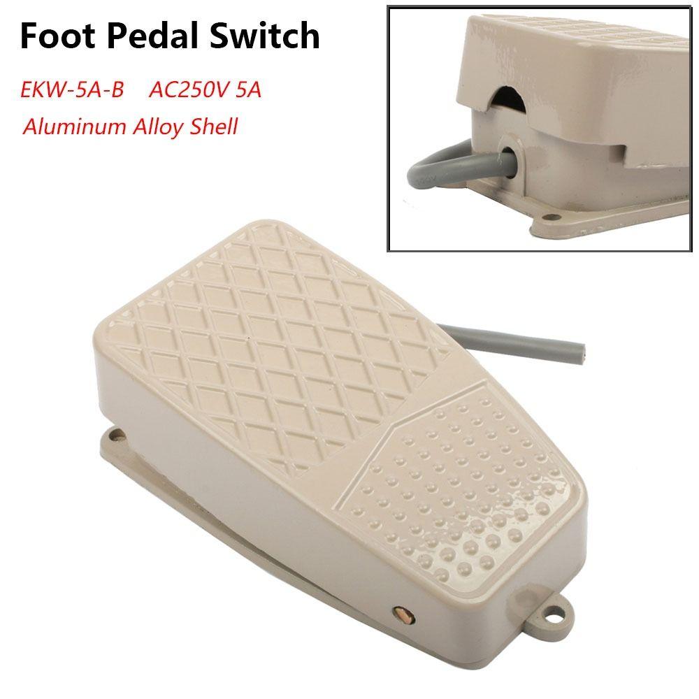 1Pcs 5A Foot Pedal Switch EKW-5A-B FS-2 Momentary Foot Switch for Spot Welding Machine