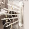 Suction Cup Rotating Towel Rack Without Drilling Required Space Saving Double Rack for Bathroom or Kitchen Hanging