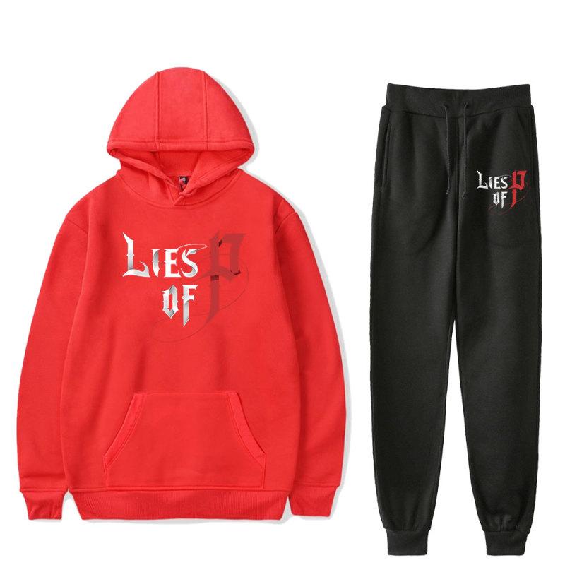 Lies of P Direct Merch Hot Game Cosplay Hoodies Suits Men Drawstring Hoodies Sweatshirt Women Unisex Strap Sports Pants