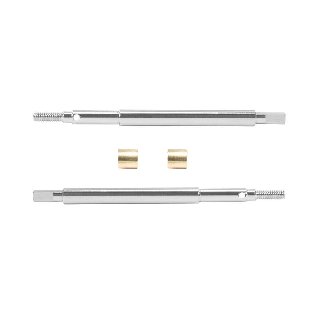Steel Front Rear Axle Shafts 5mm Extended +2mm Thread Longer Driveshaft for 1/18 RC Crawler Car TRX4M Upgrade Parts