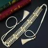 Elegent Tassels Rope Belt for Women Wedding Dress Crystal Waist Chain Belt Bride Jewelry