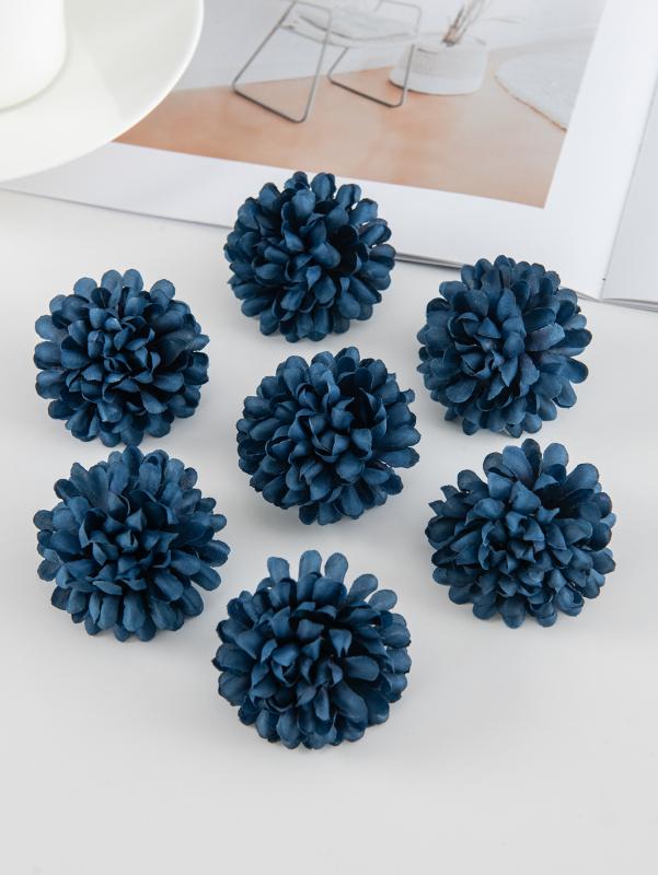 

50/100pcs Artificial Flowers Ball Chrysanthemum Home Room Wedding Wreath Decor Outdoor Bridal Diy Gift Candy Box Accessory Cheap 50 pcs