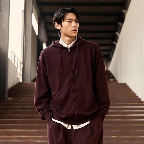Men's 2-Way Hoodie Zip-up Fleece SPMZF4TC02