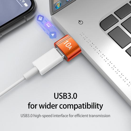 USB Adapter High Performance Plug And Play Great Heat Dissipation No-Latency High-speed USB To Type-C Portable Mobile Phone Adapter Phone Accessories