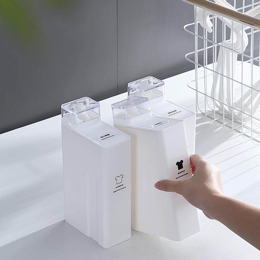 

2шт Стиральный порошок Пустые бутылки Многоразовый отбеливающий агент Контейнер