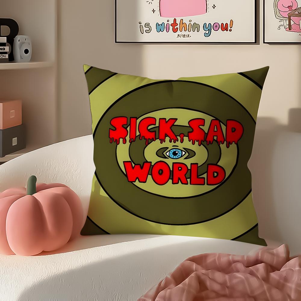 Witty Satirical American Cartoon DDaria Cushion Cover Pillowcase Short Plush Invisible zipper Room Sofa Cushion Cover