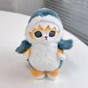 Plush Cat Shark Pendant Toy Soft Doll Fried Shrimp Cat Bag Decor Kid Xmas Gift