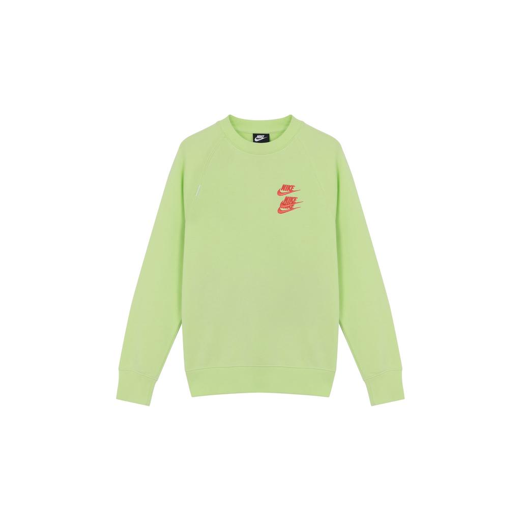 Nike Sweatshirts Men's Green Crew Neck Moderate Regular DD0883-383
