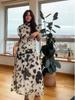 Tie-Dye Kurzarm Slim Fit Midi-Kleid - Europäische & Amerikanische Mode