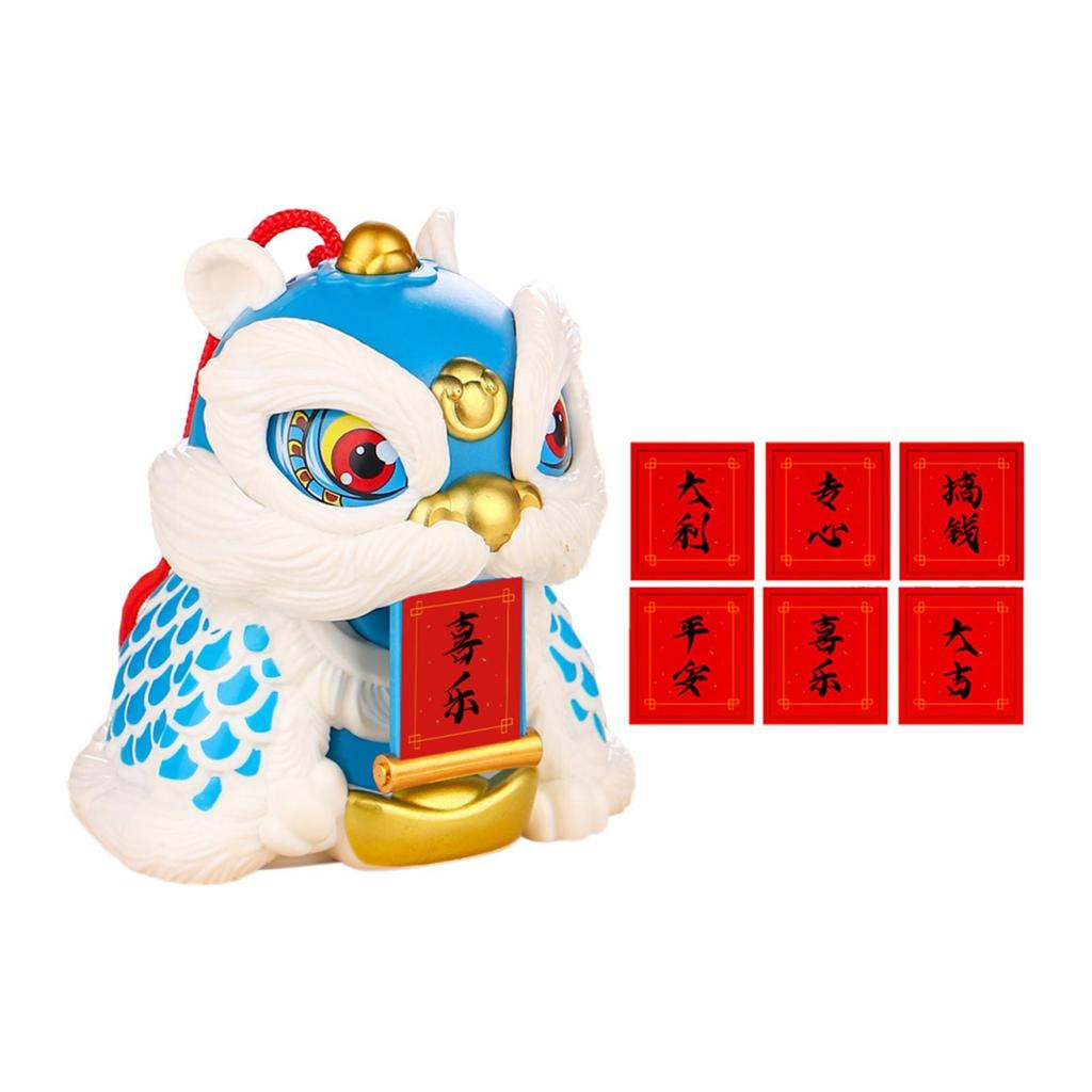 Aufweckender Löwenstatuen-Schmuck Chinesisches Neujahrs-Dekoration Mehrzweck mit Aufkleber