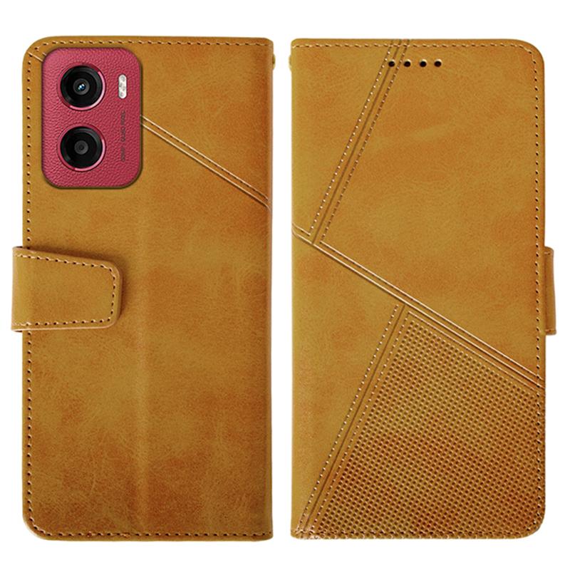 

IDEWEI For Motorola Moto G05 4G Case Leather Wallet Phone Cover Stand Calf Texture E