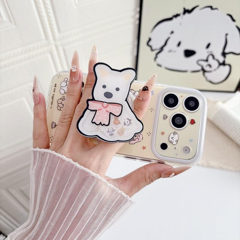 Cute Kawaii Dessert Shop Westie Dog Phone Case IPhone 17 Pro Max 16 Magnetic Snap-on Cover With Kickstand