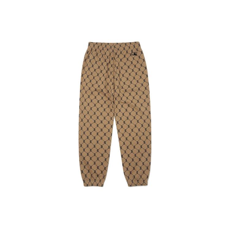 New MLB Knitted Sweatpants Men's Brown 3APTM0114-43BGD