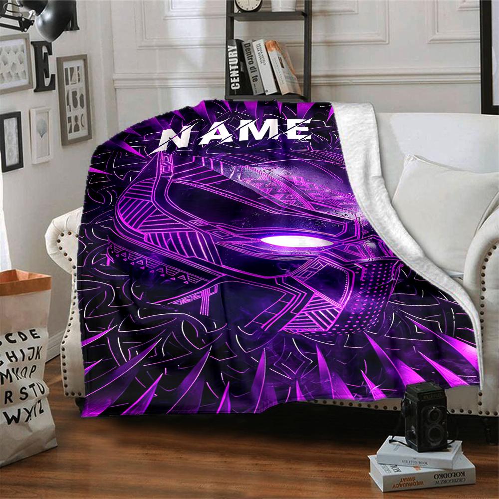 Custom Name Spider-Man Mask blanket for Couch & Bed, Plush Cozy Fuzzy Blanket Super Soft & Warm Blankets for Fall and Winter. 090818