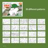 30 Sheets Cartoon Convenient Graffiti Book Watercolor Coloring Book, Suitable for Markers, Watercolor Pens, and Colored Pencils