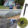 Pack of 20 Tent Nails Plastic Ground Pegs with Hooks Garden Fence Rainproof Cloth Camping Awning Stakes Support Nail