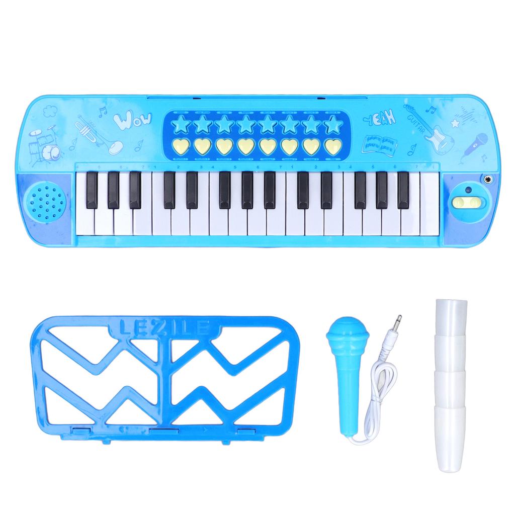 Electronic Keyboard Piano Toy Mini 37 Keys Keyboard Piano Musical Toy with Microphone for Baby
