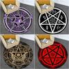 Pentagram Compass Circular Rug - Office Decorative Carpet For Living Room Bedroom Door Mat Floor Rug Computer Chair Area Rug