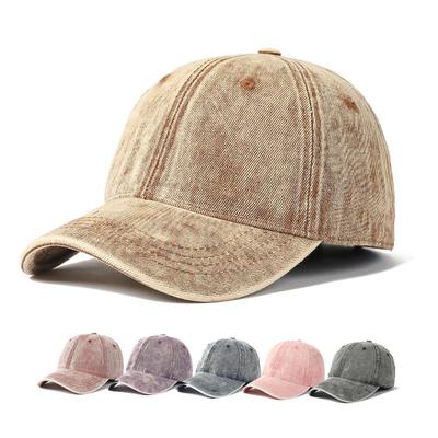 Denim Hat Women Solid Color Retro Baseball Cap Men's Peak Cap