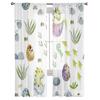 Niedliche Baby-Dinosaurier und Eier, Tüll-Vorhänge für Wohnzimmer-Dekoration, moderne Schleier-Chiffon-Vorhänge, Schlafzimmer, transparenter Voile