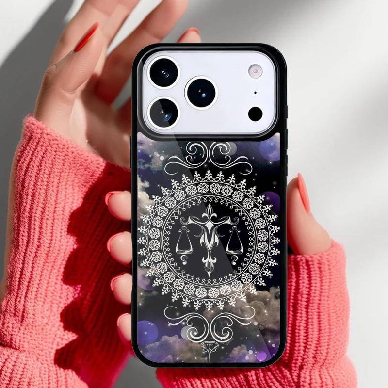 Zodiac Libra Balance Phone Case for iPhone 17 Air 16e 15 14 13 Pro Max Back Cover for 12 11 Pro Coque