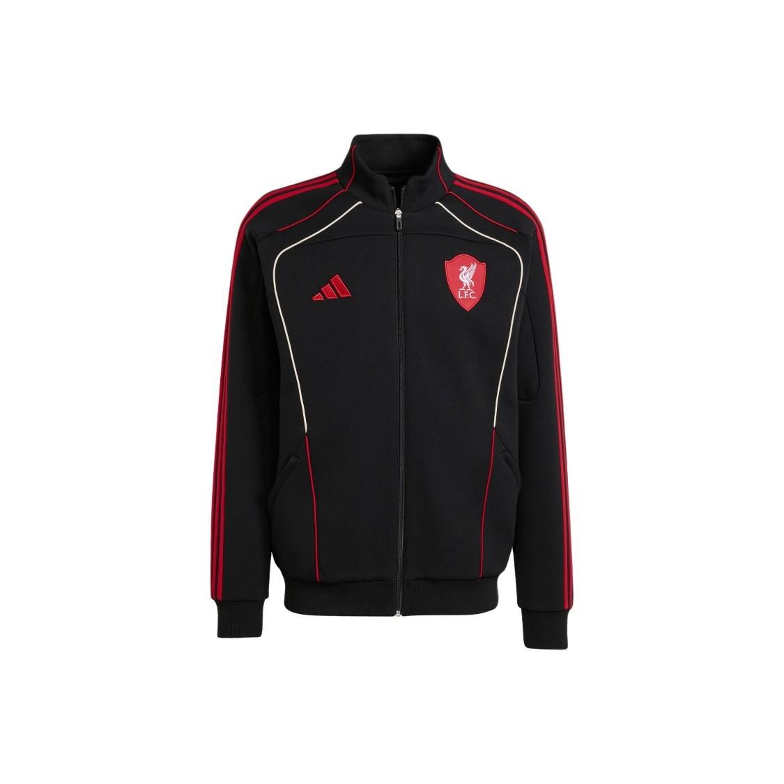 adidas Men s Black Breathable Football Training Casual Jacket with Stand Collar L