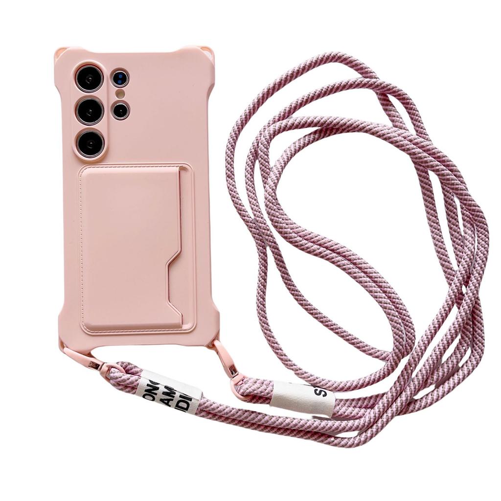 S side card double rope mobile phone case Samsung SULTRA soft case A card SFE lanyard S