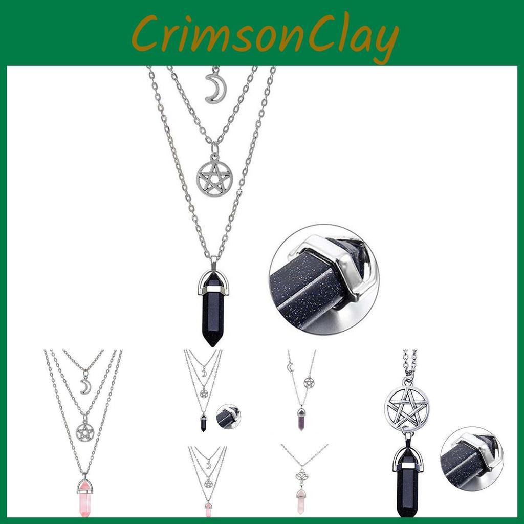 Necklace Geometric Modern With Alloy Moon And Star Charms Daily Decoration Wear