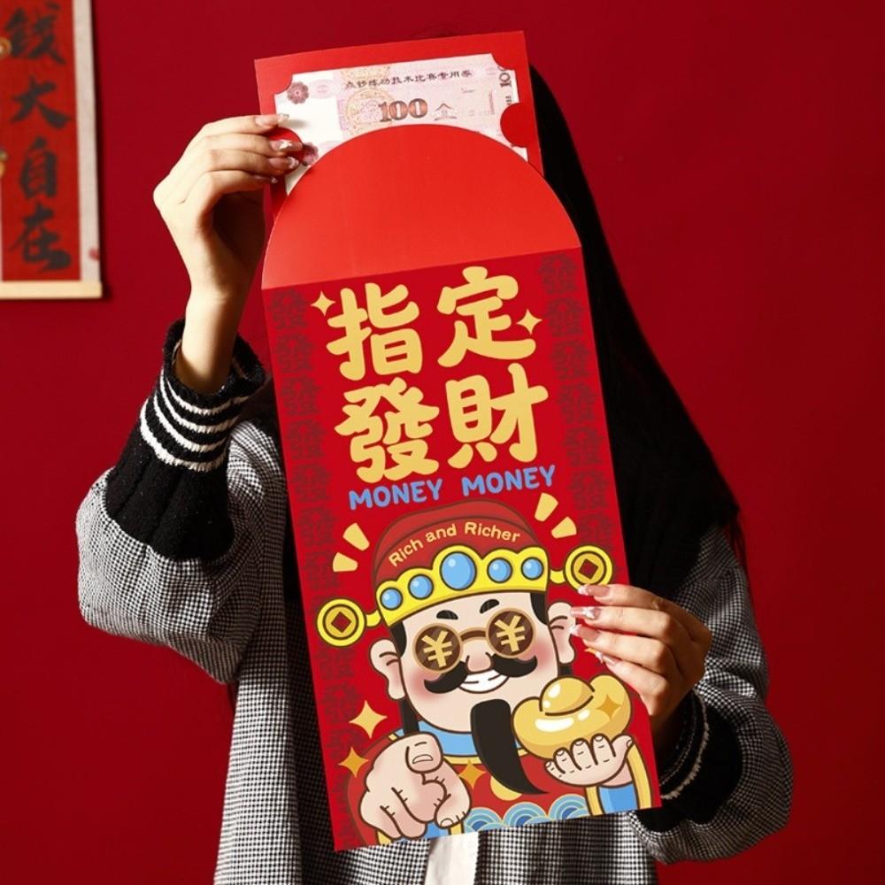 Cartoon New Year Money Envelope Traditional Bless Fortune Pocket Lucky Red Pockets  Spring Festival