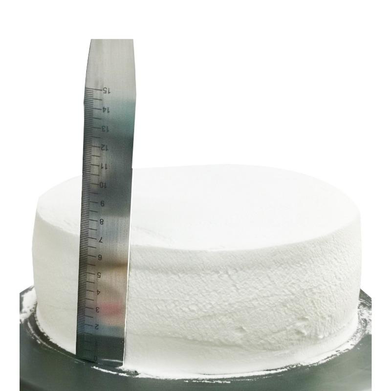 1PC cake smoother with scale inch, new and practical cake decoration smoother, cream scraper, 8 inch cake baking and decoration tool