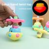 Spinning Lotus Plastic Top Toy With Light Show For Childrens Party And Area Play