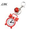 Alarm Clock Key Ring Keychain Pendant with Built-In Micro Clock, Holder for Commuters Students And Travelers, Sturdy Iron Design Portable Timekeeping